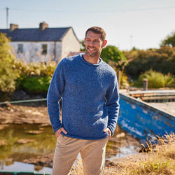Men's Traditional Fisherman Irish Wool Sweater