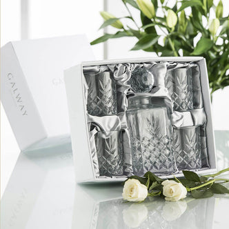 Galway Crystal Renmore Decanter & Glasses Set