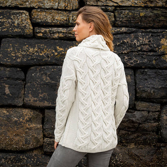 The Comeragh Aran Turtleneck Sweater