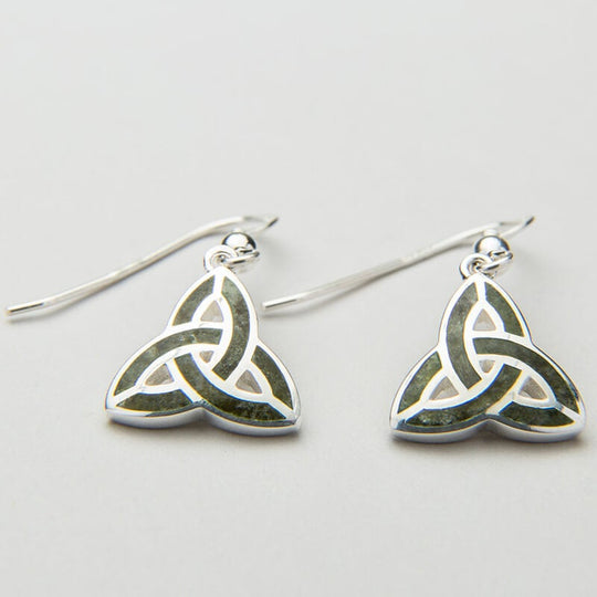 Connemara Marble Cross Earrings