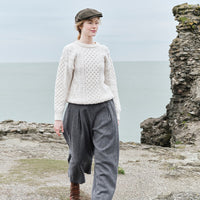 Womens Fisherman Lightweight Crew Neck Heritage Sweater