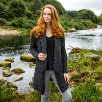 Ladies Glenross Waterfall Aran Cardigan