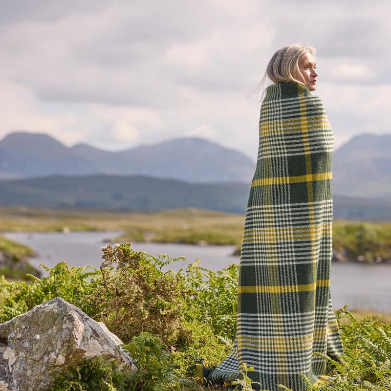 Foxford Michael Collins Wool Throw - The Irish Store