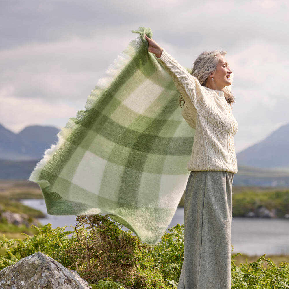 Foxford Michael Collins Wool Throw - The Irish Store
