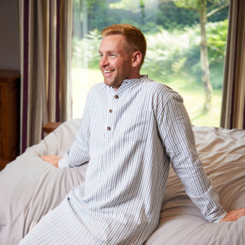 Men's Cotton Flannel Nightshirt