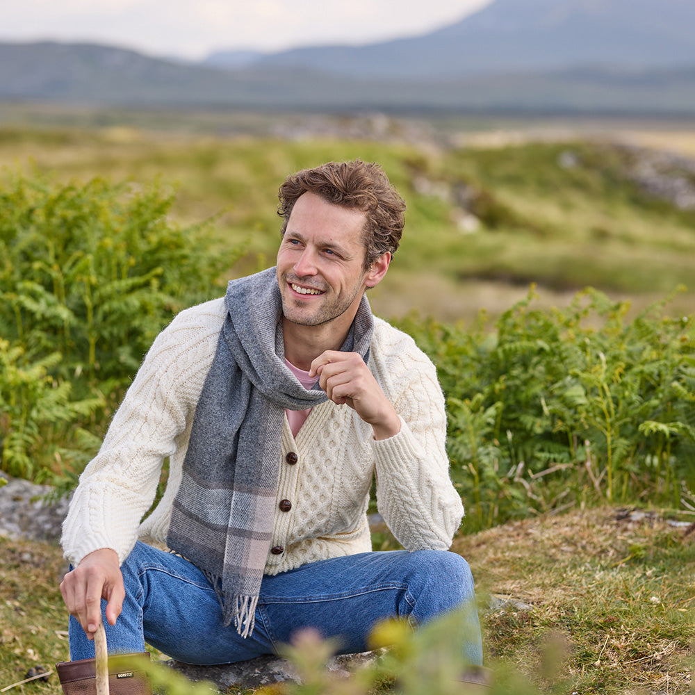 Foxford Classic Plaid Scarf at The Irish Store