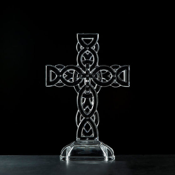 Galway Crystal Celtic Cross Ornament