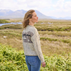 Women's Sheep Aran Sweater