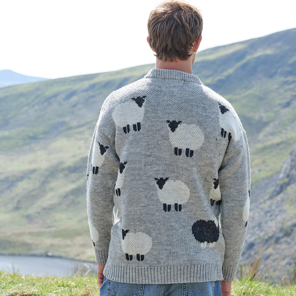 Men's Premium Wool Black Sheep Sweater at The Irish Store