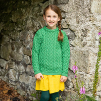 Girls Cara Aran Sweater