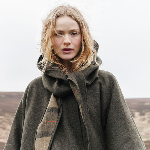 Women's Traditional Irish Wool Country Walking Cape