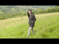 Women's Hooded Aran Zipper Classic Coat