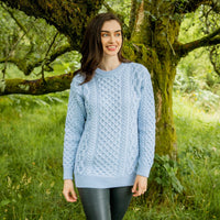 Women's Crew Neck Irish Wool Classic Sweater