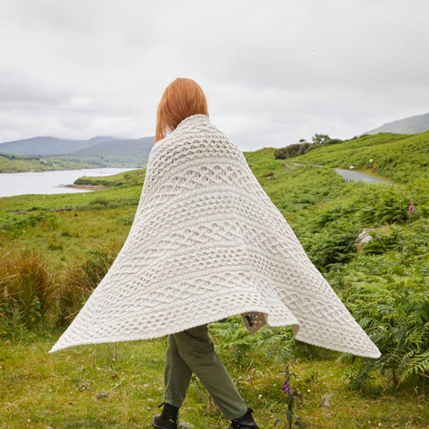 Aran Throw Blanket