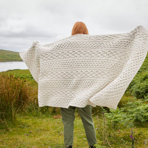 Aran Throw Blanket