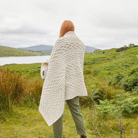 Aran Throw Blanket
