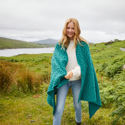 Aran Throw Blanket