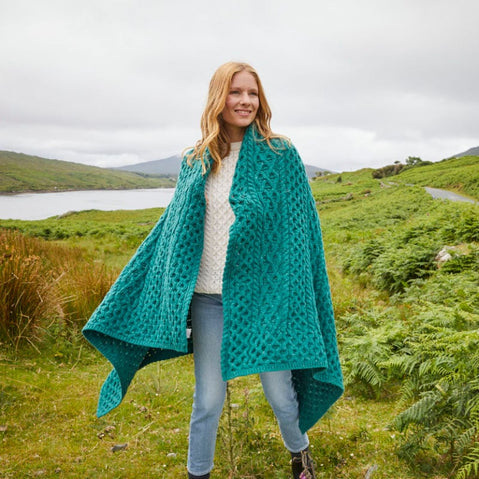 Aran Throw Blanket