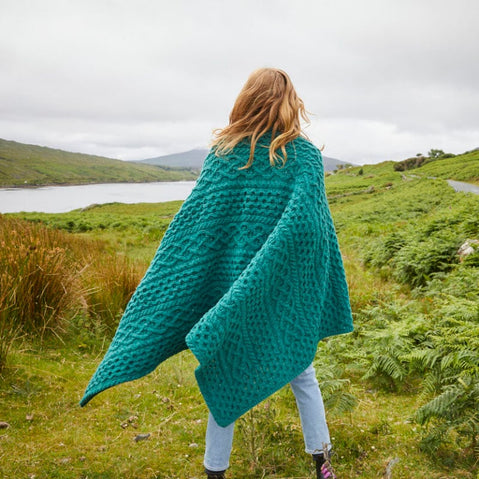 Aran Throw Blanket