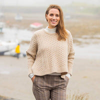 The Rusheen Cropped Aran Sweater