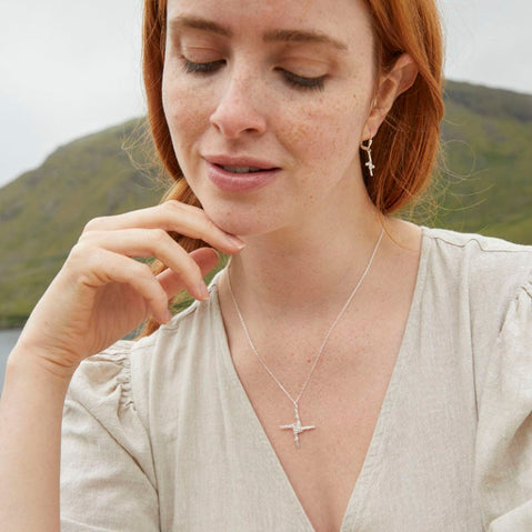 St Brigid's Cross Silver Pendant