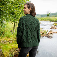 Women's Kells Aran Cardigan by Paul Costelloe