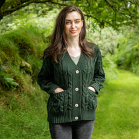 Women's Kells Aran Cardigan by Paul Costelloe