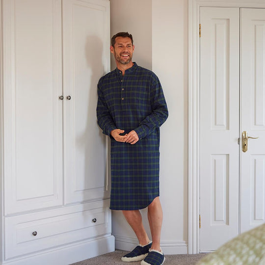 Men's Cotton Flannel Nightshirt