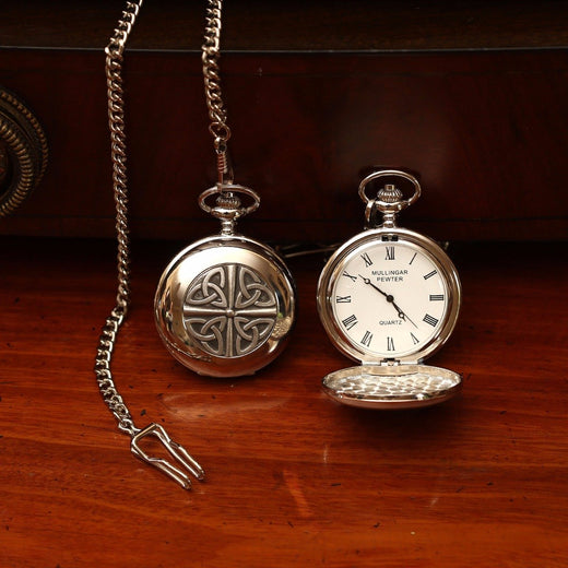 Mullingar Pewter Trinity Knot Pocket Watch