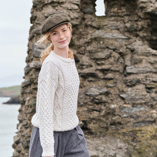 Women's Classic Irish Tweed Driving Cap