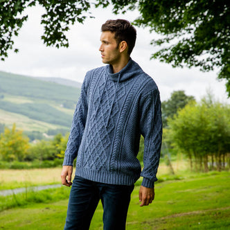 Mens Atlantic Aran Sweater