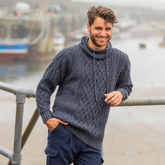 Mens Atlantic Aran Sweater