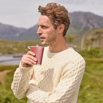 Newgrange Hip Flask Set