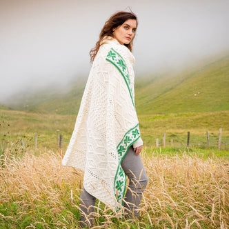 Aran Shamrock Blanket