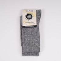 Cashmere Blend Womens Socks- Dark Grey