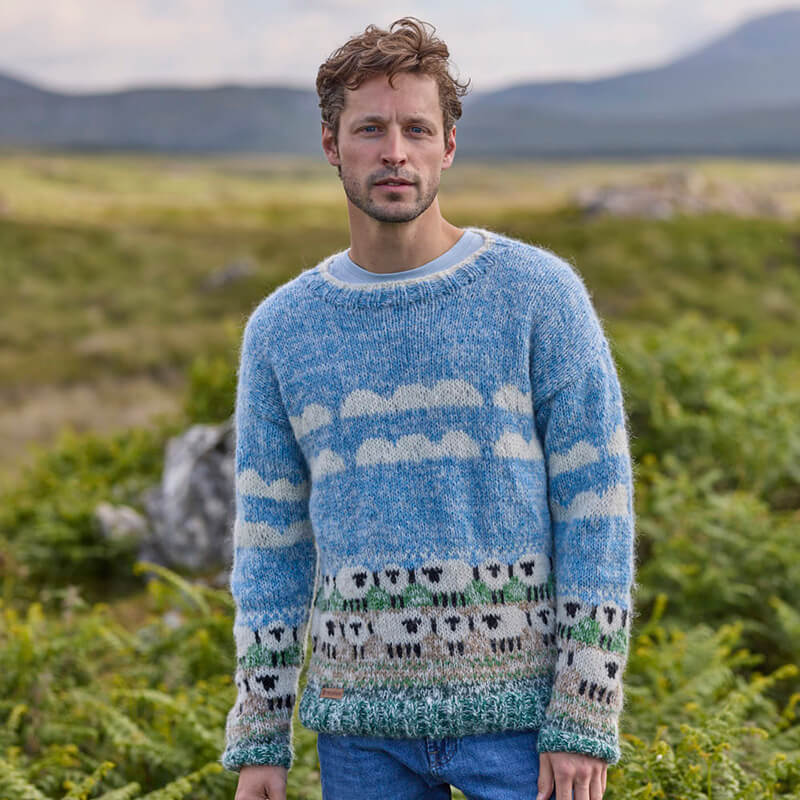 トップス juha MOHAIR SHEEP V-NECK P/O Mens Mohair Sheep Sweater at The Irish Store