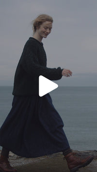 Women's Traditional Crew Neck Aran Sweater