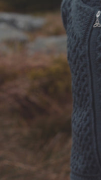 Women's Signature Aran Celtic Zipper Hooded Cardigan