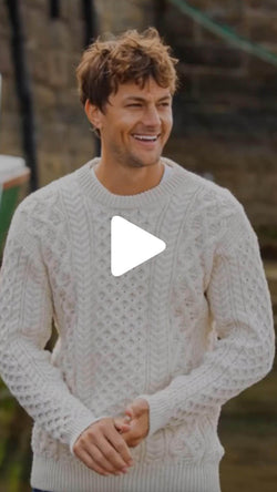 Men's Crew Neck Irish Wool Classic Sweater