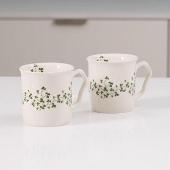 Shannonbridge Shamrock Mugs x 2