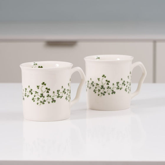 Shannonbridge Shamrock Mugs x 2