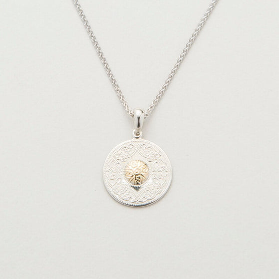 Silver/18k Gold Celtic Warrior Pendant