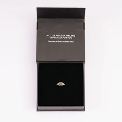 Trinity Knot Connemara Marble Ring