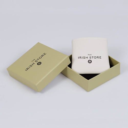 Sterling Silver Claddagh Creole Earrings