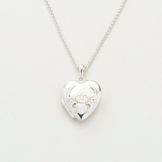 Sterling Silver Claddagh Heart Locket