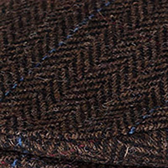 Brown/Blue Herringbone Irish Flat Cap