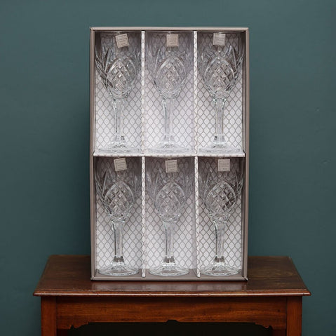 Tipperary Crystal Belvedere Set of 6 Wine Glasses