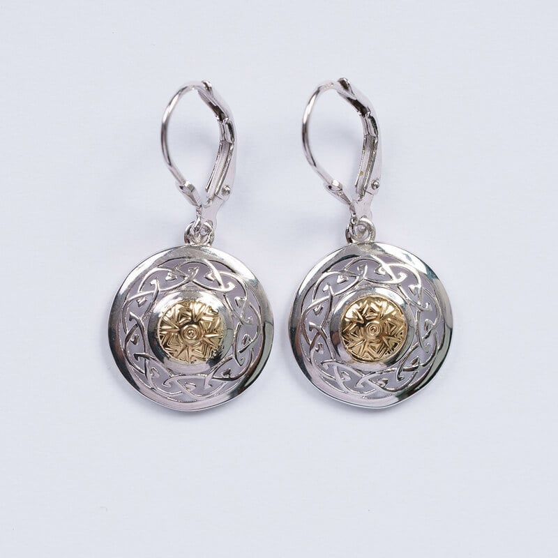 Silver Solstice Celtic Knot Earrings - The Irish Store