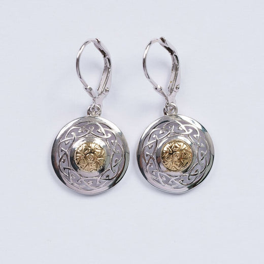 Silver Solstice Celtic Knot Earrings