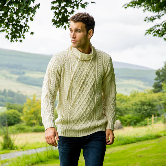 Mens Atlantic Aran Sweater